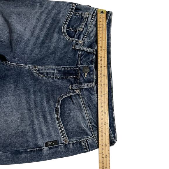 Silver Jeans Womens Jeans Size 30 Suki Straight Mid Rise Zip Fly Blue Denim Jean - Picture 8 of 10